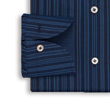 Tonal Blue Striped Shirt