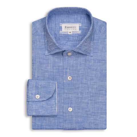 Blue Washed Linen Shirt