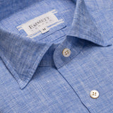 Blue Washed Linen Shirt