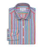 Multi Coloured Striped Linen Shirt