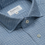 Blue Check Linen Shirt