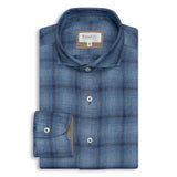 Blue Check Linen Shirt