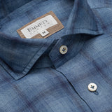 Blue Check Linen Shirt