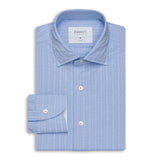 Blue Embroidered Stripe shirt
