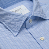 Blue Embroidered Stripe shirt