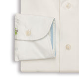 Palm Tree Embroidered Cream Shirt