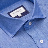 Denim Blue Linen Shirt