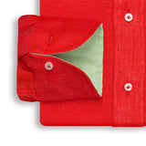 Red Linen Shirt