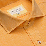 Orange Linen Shirt