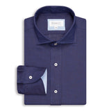Dark Blue Linen Shirt