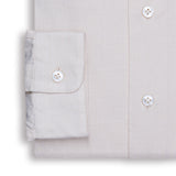 Beige Grandad Collar Shirt