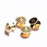 Gold Cone Dress Studs