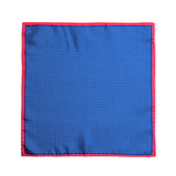 Navy with White Dot Pocket Square