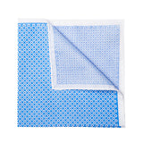 Blue with Flowers Pocket Square