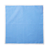 Blue with Flowers Pocket Square