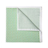Green With Flowers Pocket Square