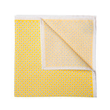 Yellow with Flowers Pocket Square