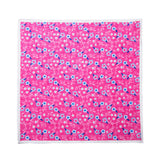 Pink with Flowers Pocket Square