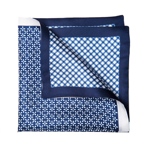 Navy Cross Pocket Square