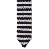 Black and White Stripe Tie