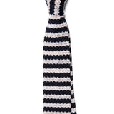 Black and White Stripe Tie