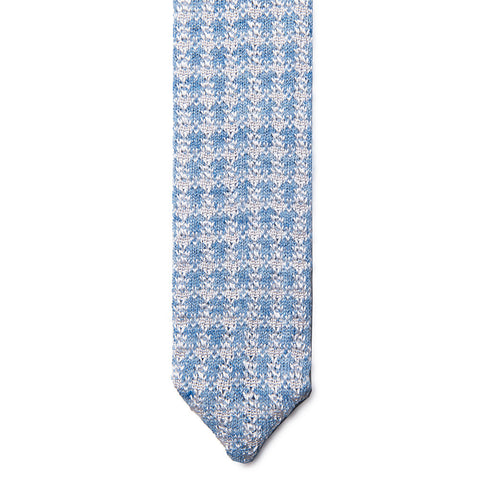 Sky Blue and White Tie
