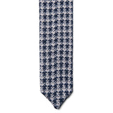 White and Navy Tie