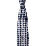White and Navy Tie