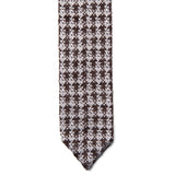 Brown and White Tie