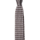 Brown and White Tie