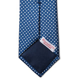 Navy with White Dot Tie