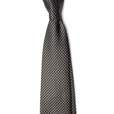 Brown with Navy Dot Tie