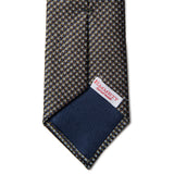 Brown with Navy Dot Tie