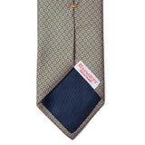 Orange with Blue Circle Tie