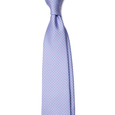 Blue with Pink Dot Tie