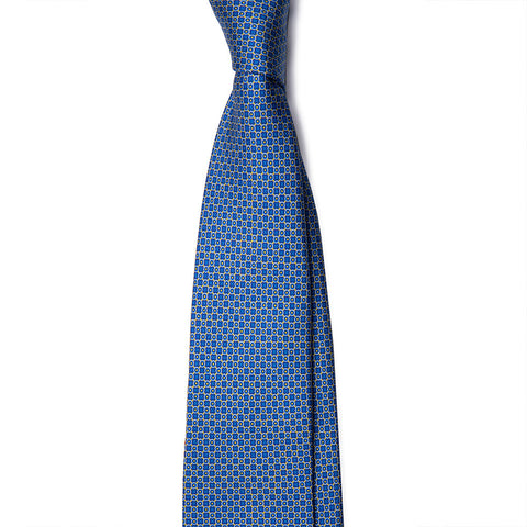 Blue with Yellow Circle Tie