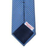 Blue with Yellow Circle Tie