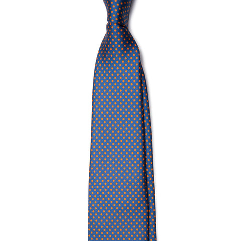 Blue with Orange Dot Tie