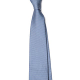 Blue with White Print Tie
