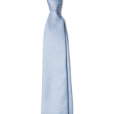Sky Blue with White Print Tie