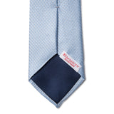 Sky Blue with White Print Tie