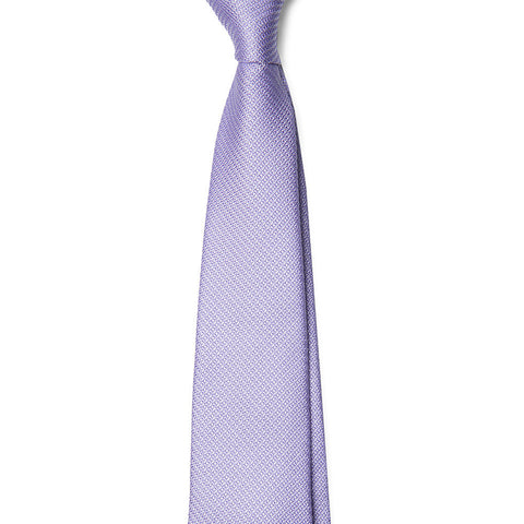 Purple with White Print Tie