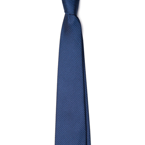 Navy with Black Print Tie