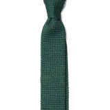 Green Knitted Silk Tie