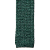 Green Knitted Silk Tie