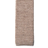 Beige Knitted Silk Tie