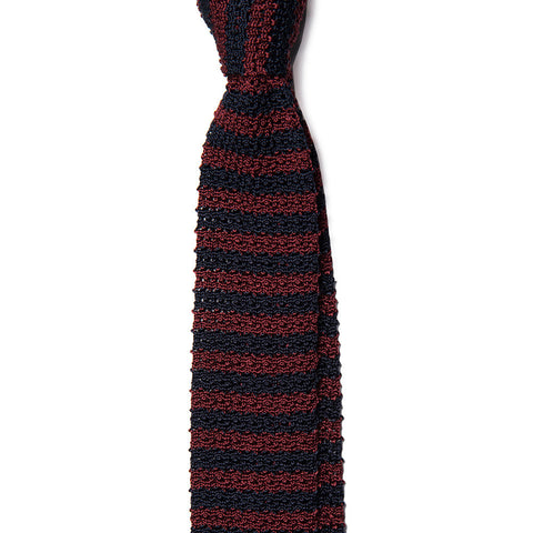 Red and Navy Stripe Tie